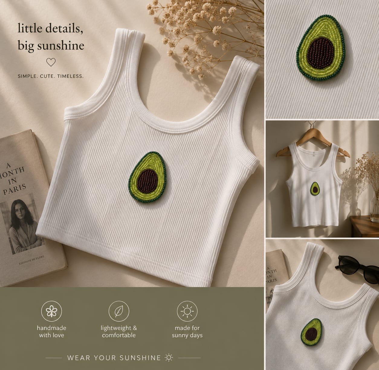 Avocado Ribbed Tank